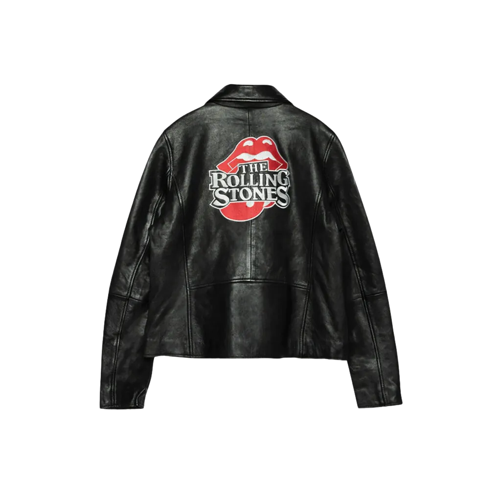 JFK Stadium Rolling Stones Leather Jacket