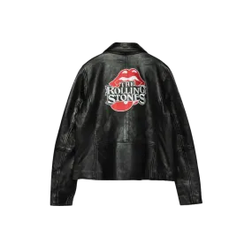 JFK Stadium Rolling Stones Leather Jacket