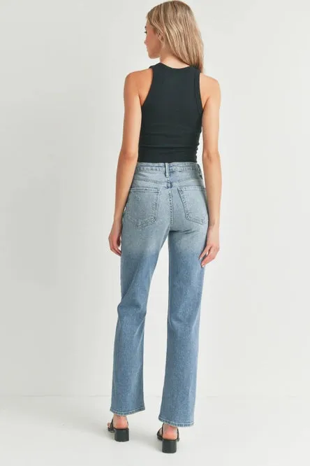 Just Black Denim Full Length Straight Jeans