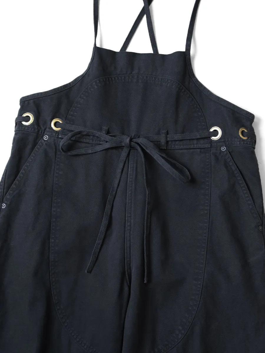 Kapital Light Canvas WELDER Overall - Black