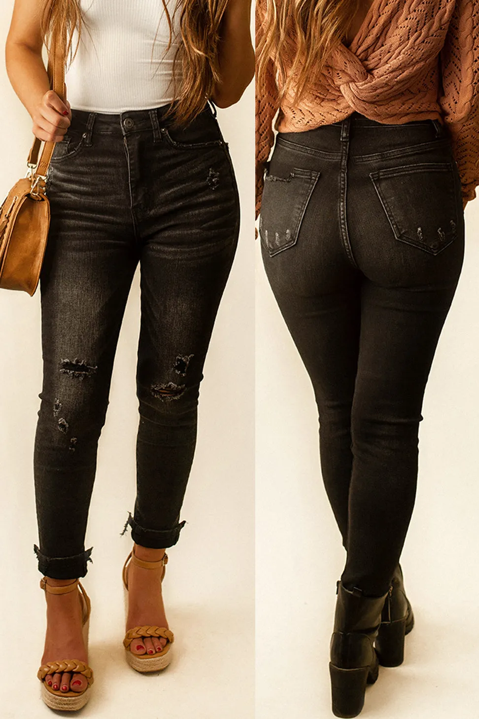 Katie Black Vintage Wash Jeans | FINAL SALE