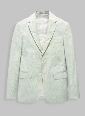 Light Green Seersucker Jacket - 42 Regular