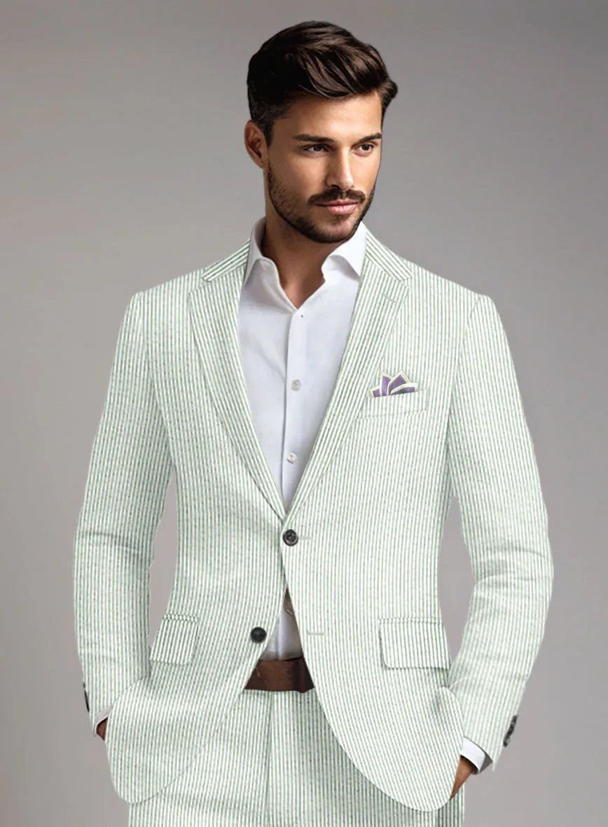 Light Green Seersucker Jacket