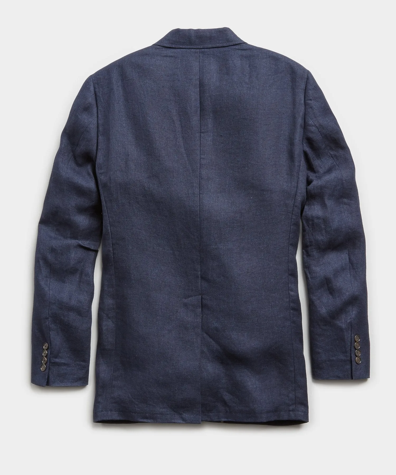 Linen Sack Suit Jacket in Indigo