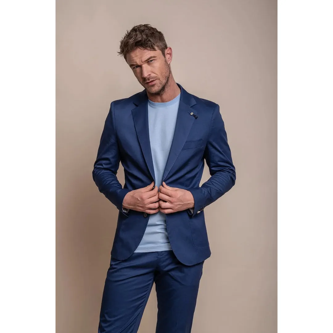 Mario - Men's Summer Blue Smart Blazer