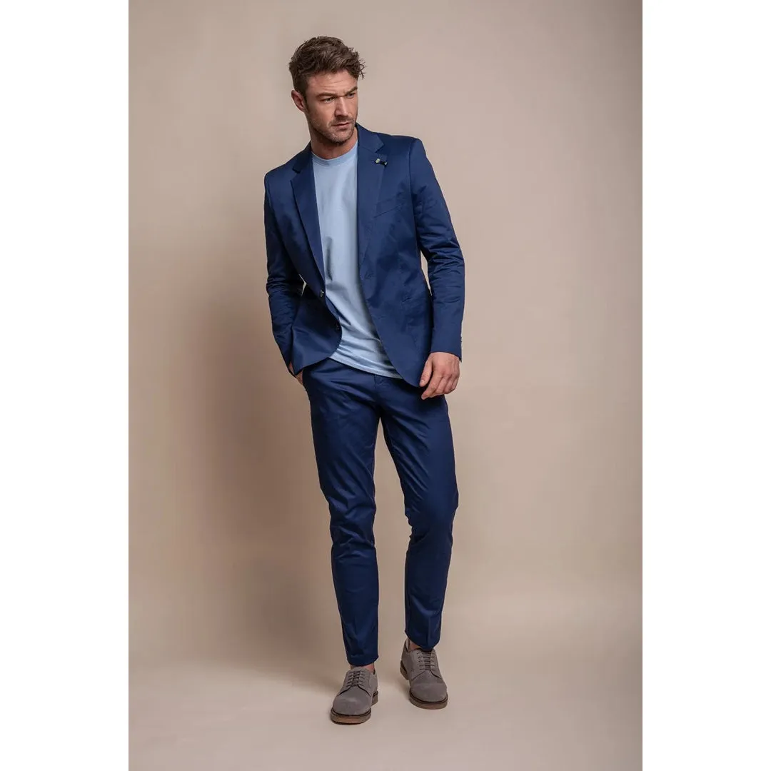 Mario - Men's Summer Blue Smart Blazer