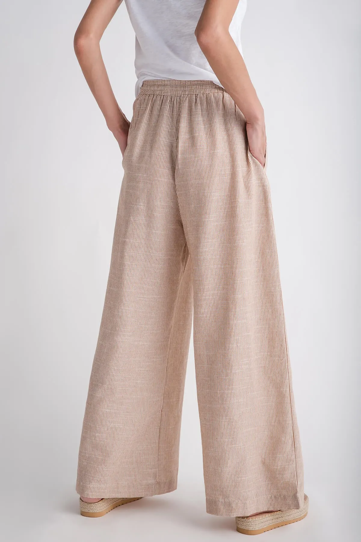 Mustard Seed Wide Leg Striped Pants