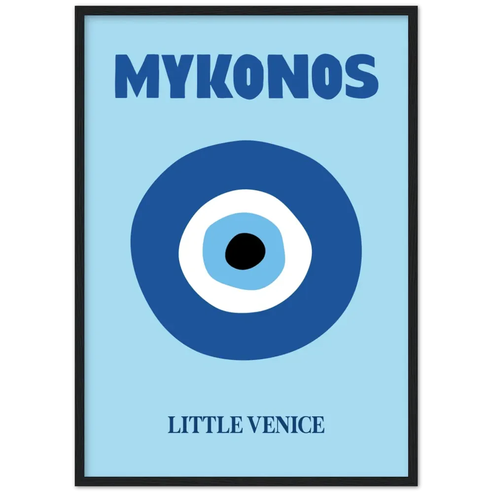 Mykonos Retro Wall Art