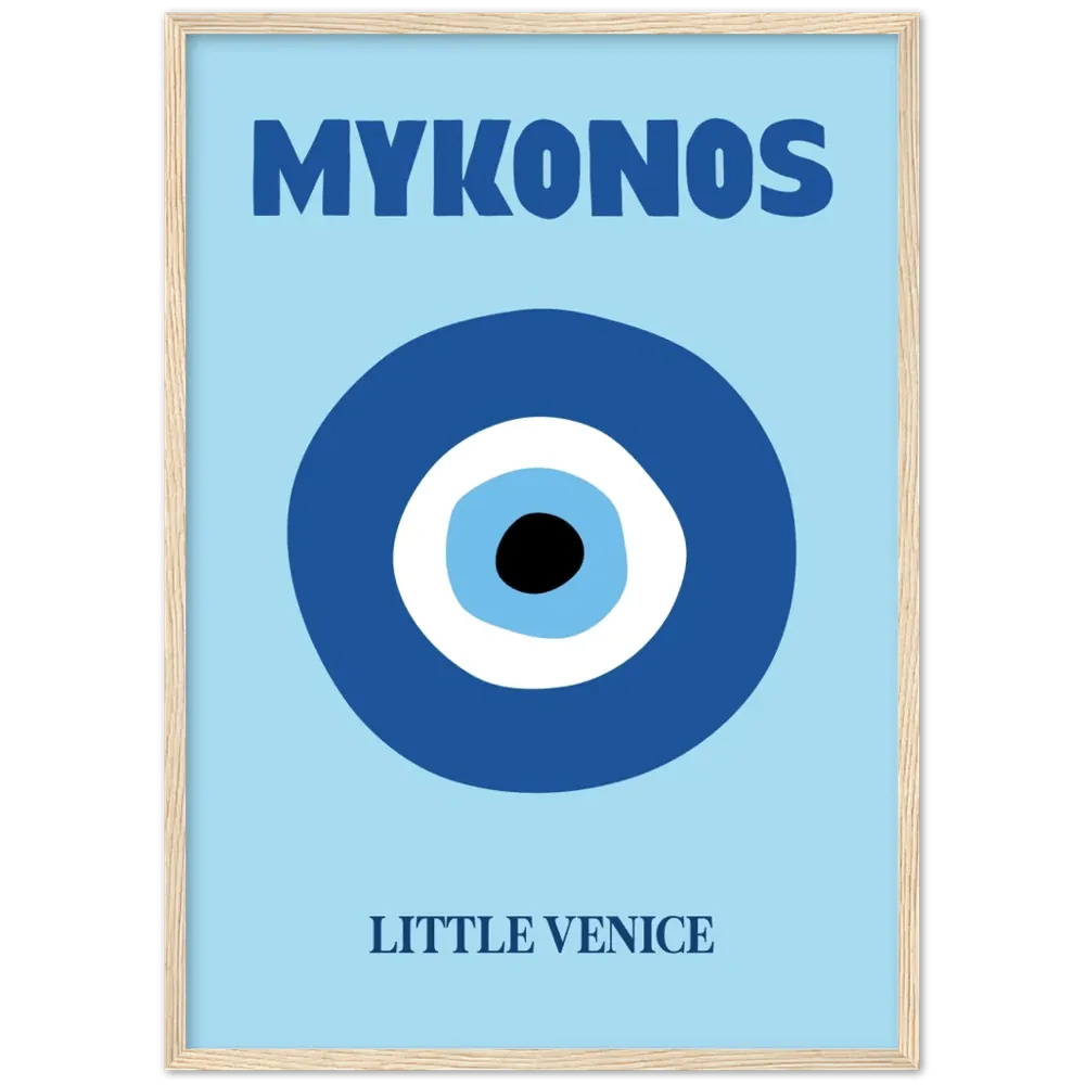 Mykonos Retro Wall Art