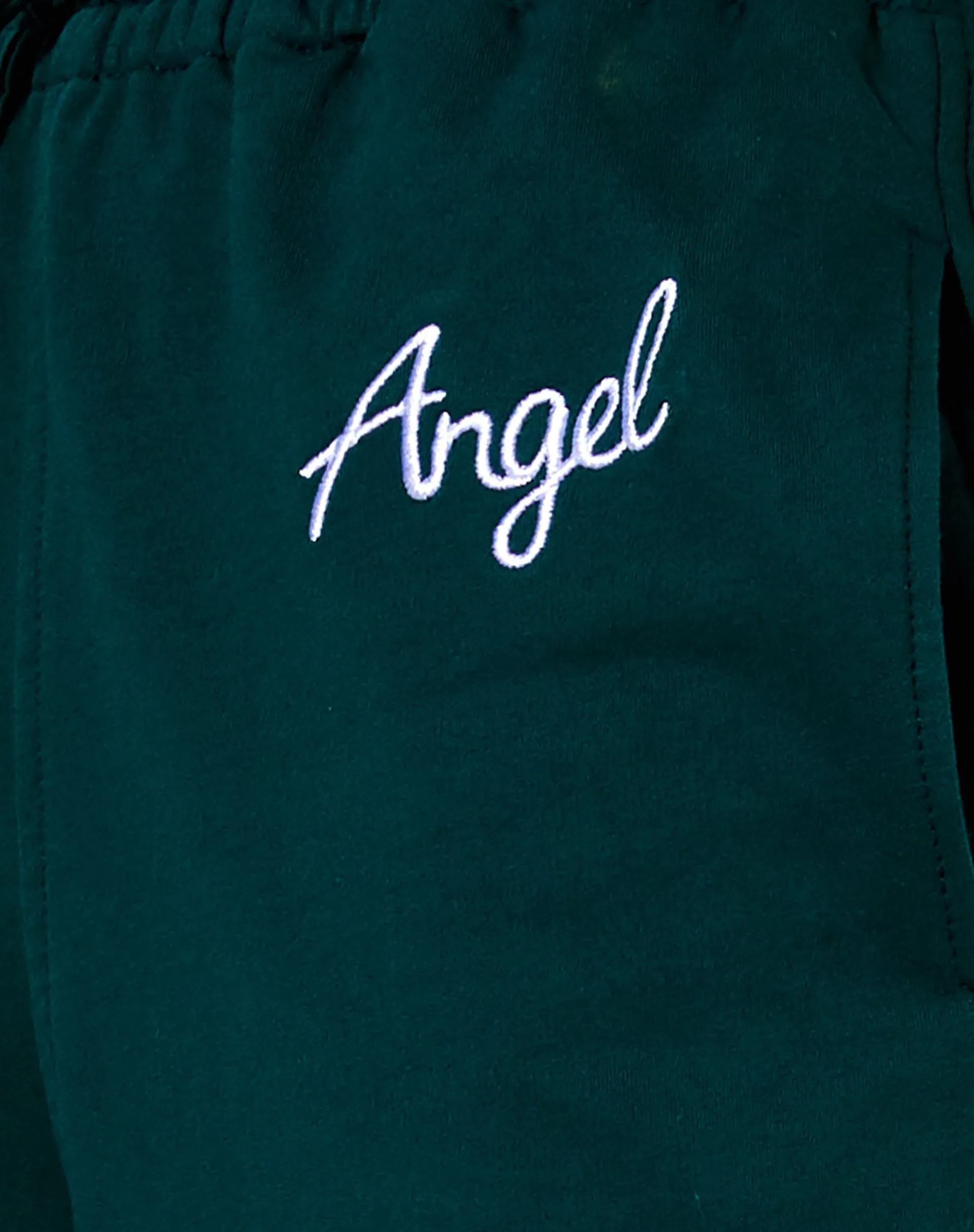 Nattan Jogger in Bottle Green 'Angel' Embro