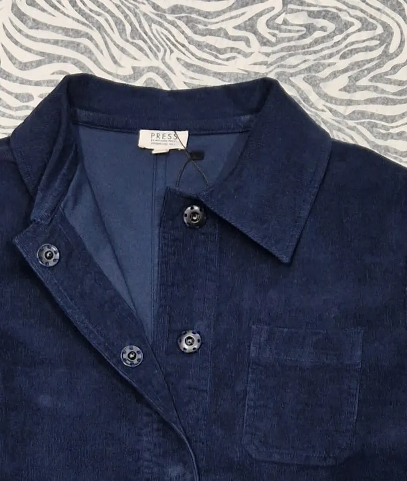 Navy Pelli Pincord Jacket