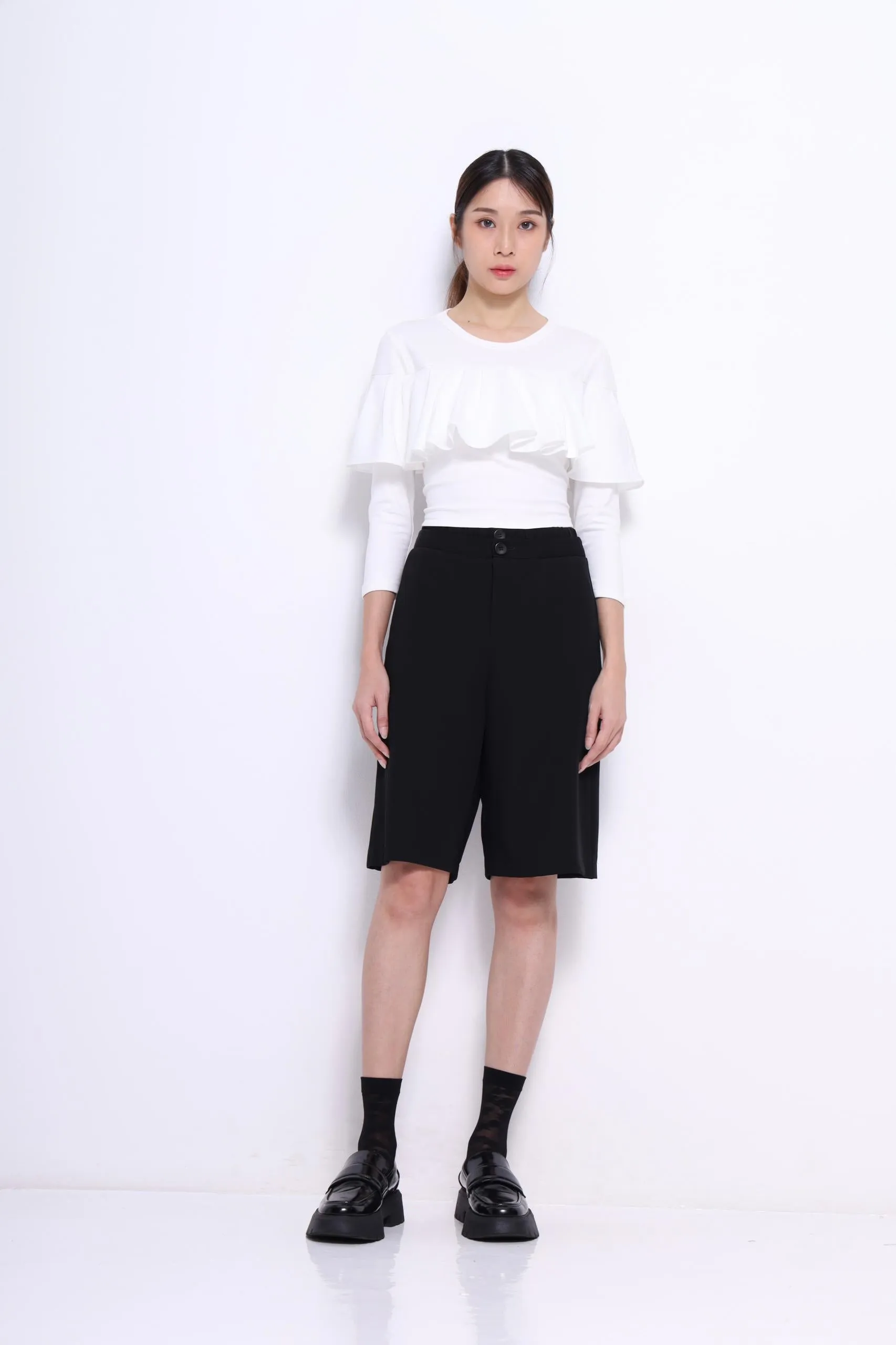 Olly Ruffles Knit Blouse