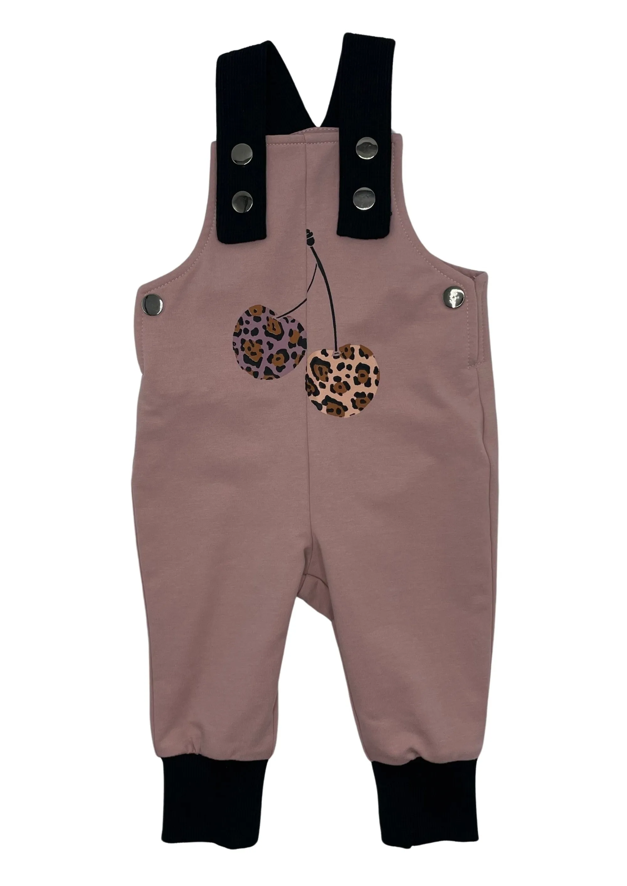 one piece overall leopard cherry - pink