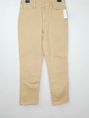 PacSun L.A. Women's Camel Beige Denim High Rise Utility Relaxed Leg Jeans