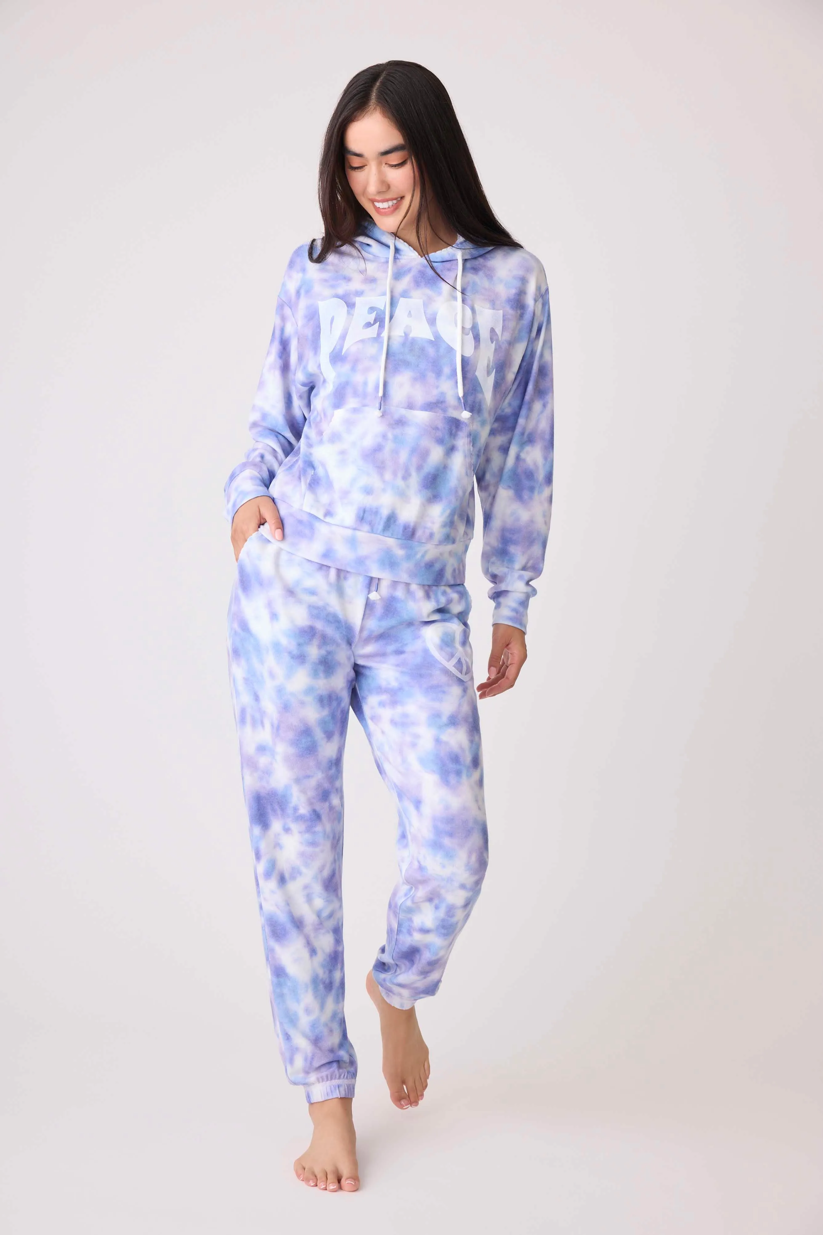 Peace & Love Ombre' Dye Jogger