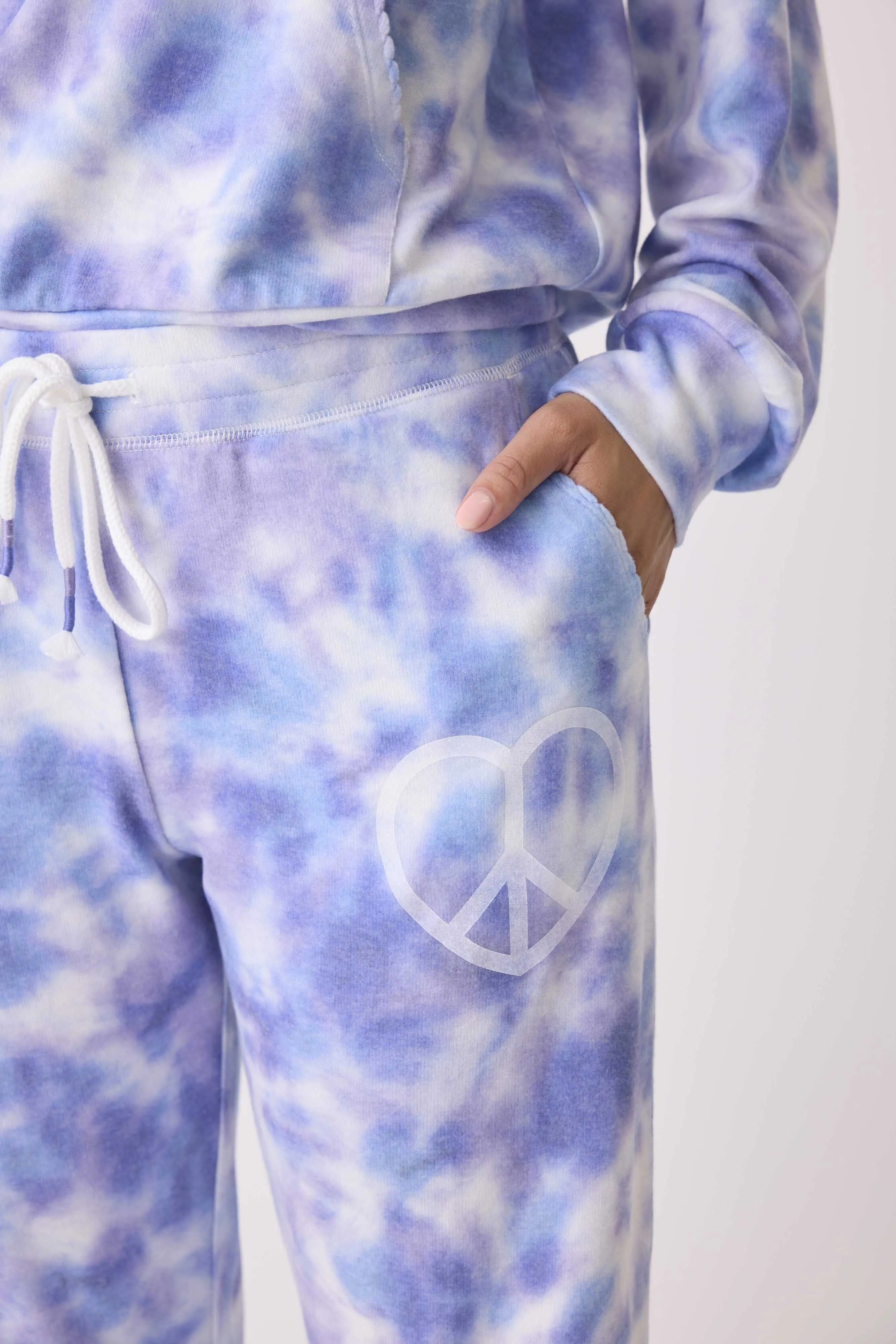 Peace & Love Ombre' Dye Jogger