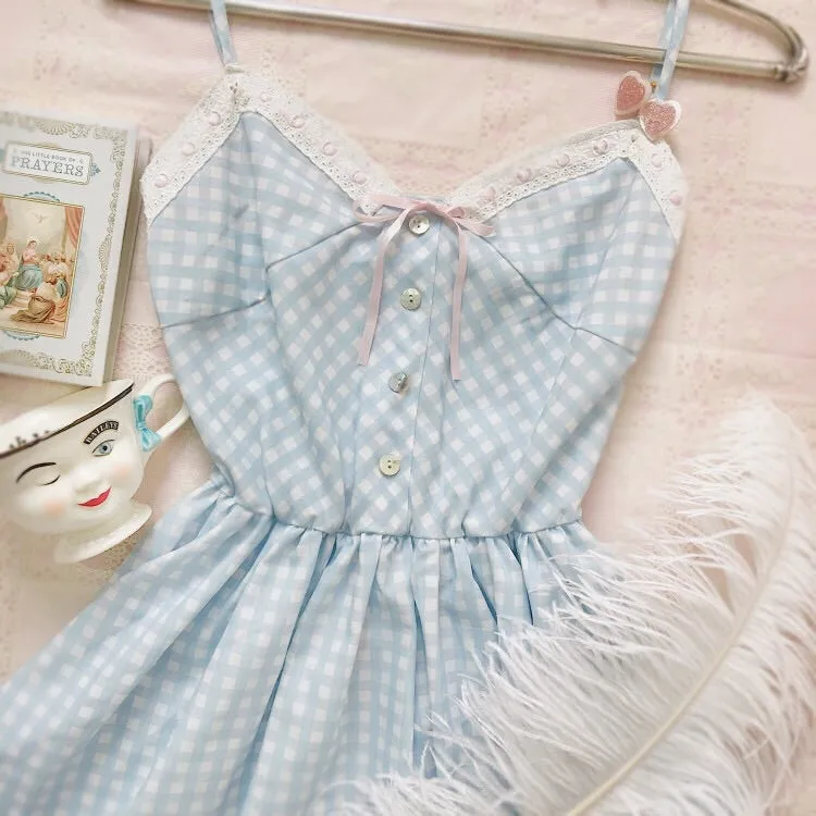 [Peiliee Design] Orange Blossom Gingham Dress