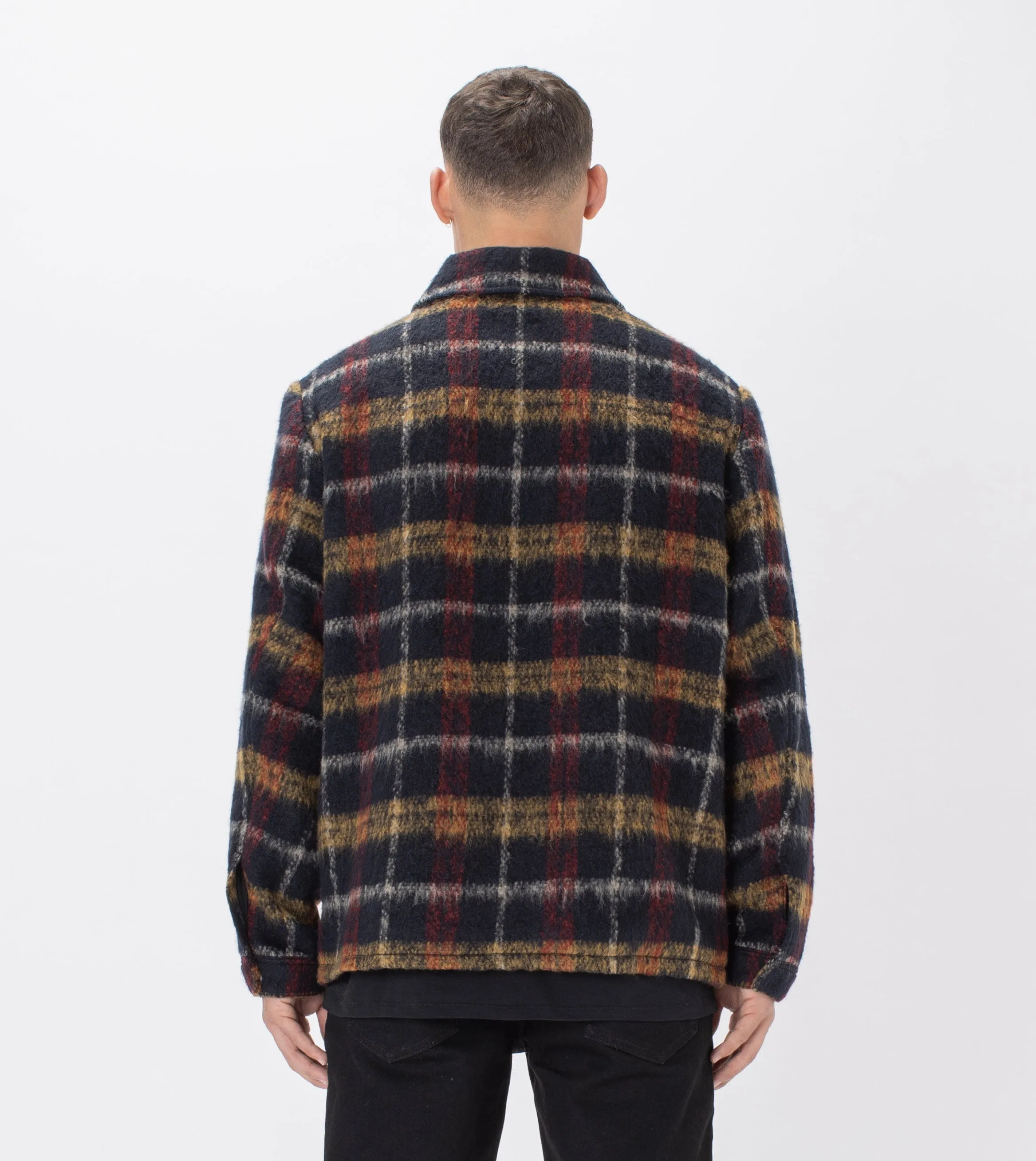 Plaid Work Jacket Black/Red