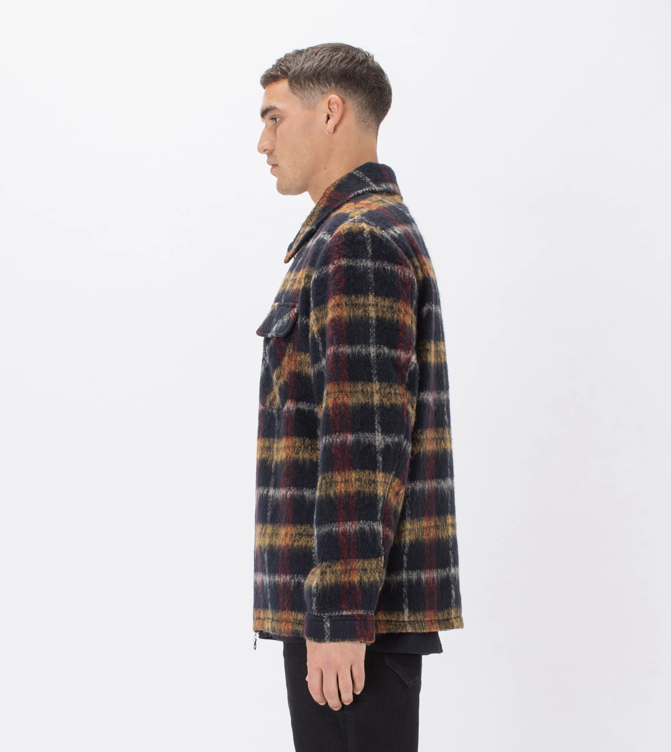 Plaid Work Jacket Black/Red