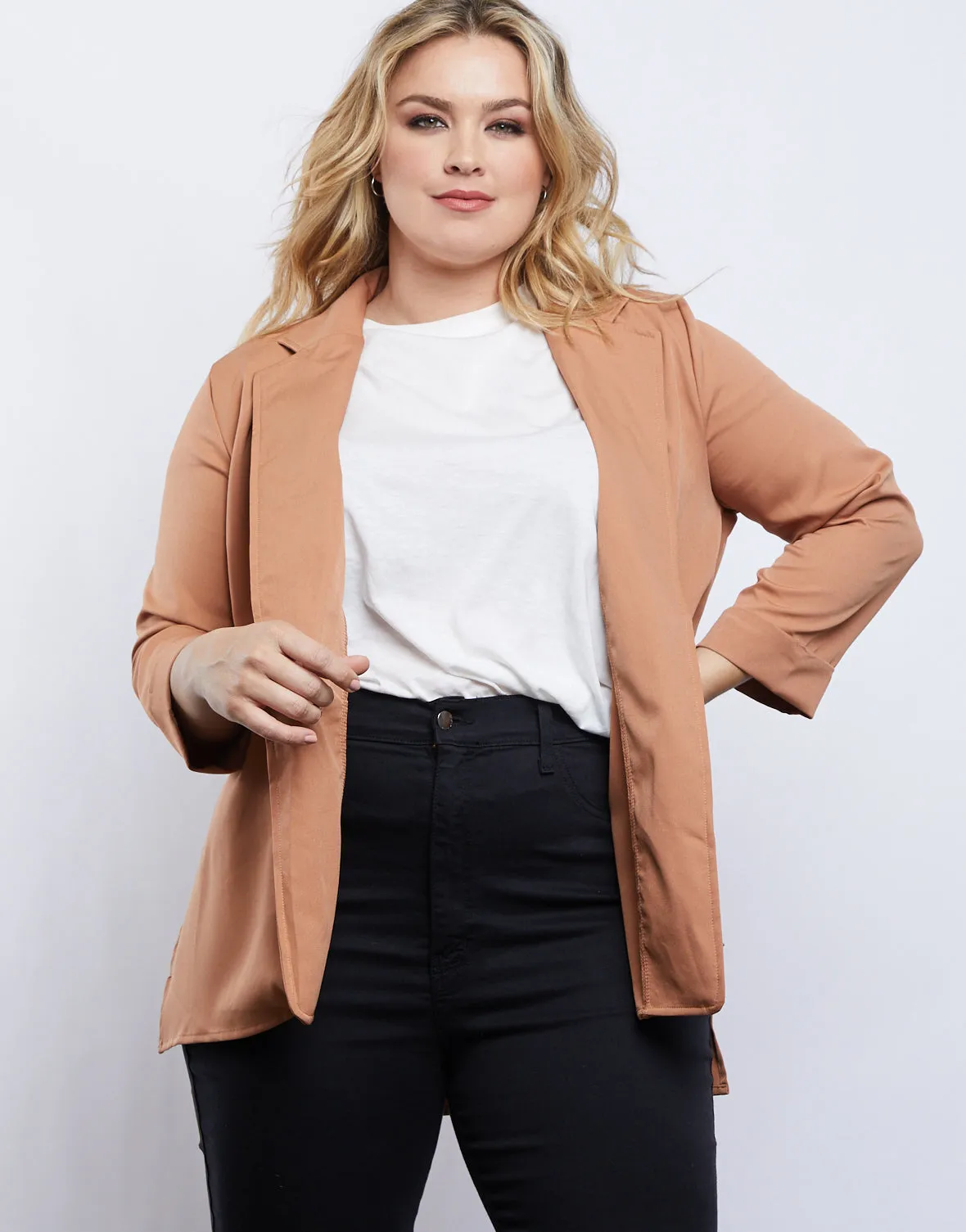 Plus Size Sleek Style Blazer