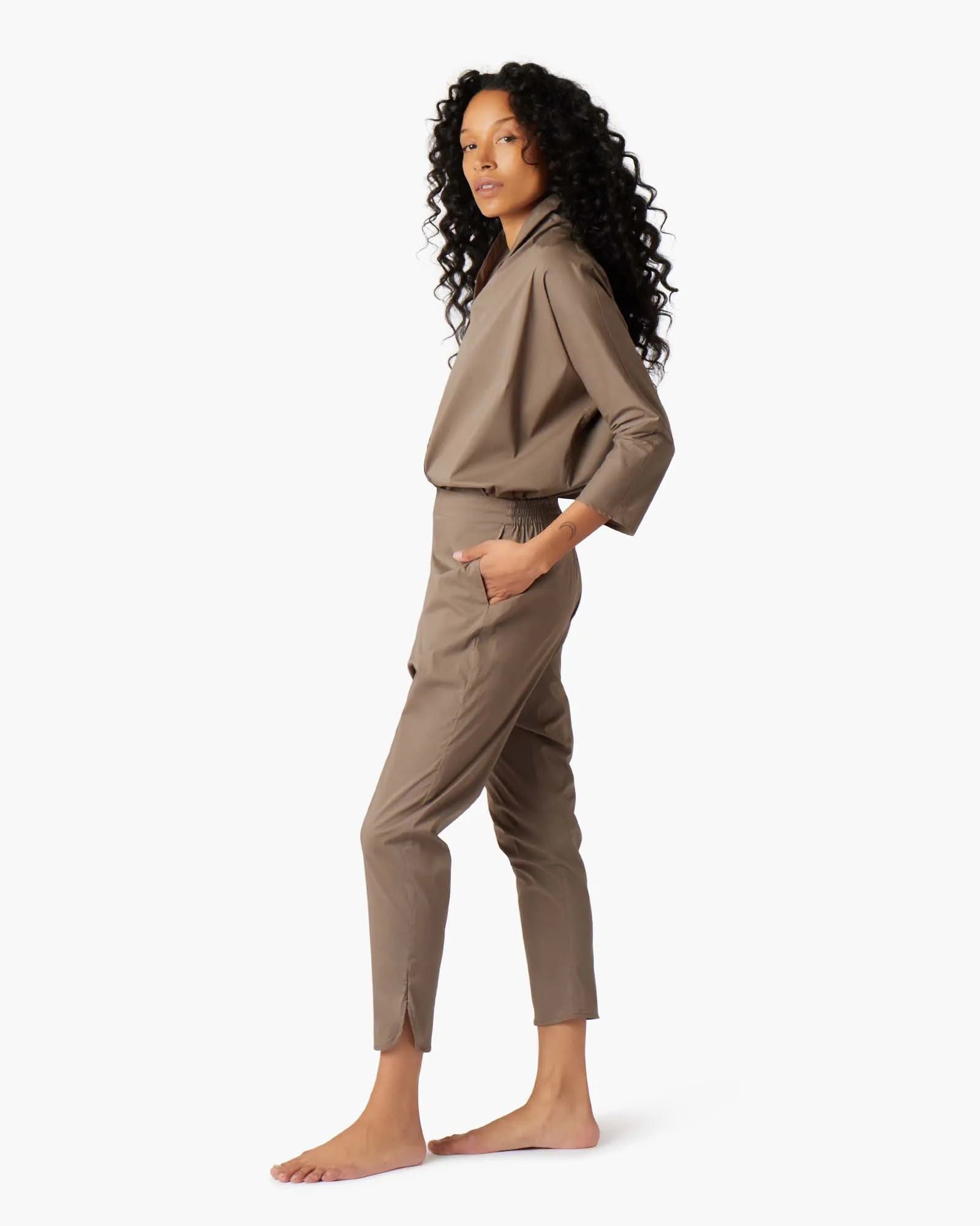 Poplin Pant - Khaki