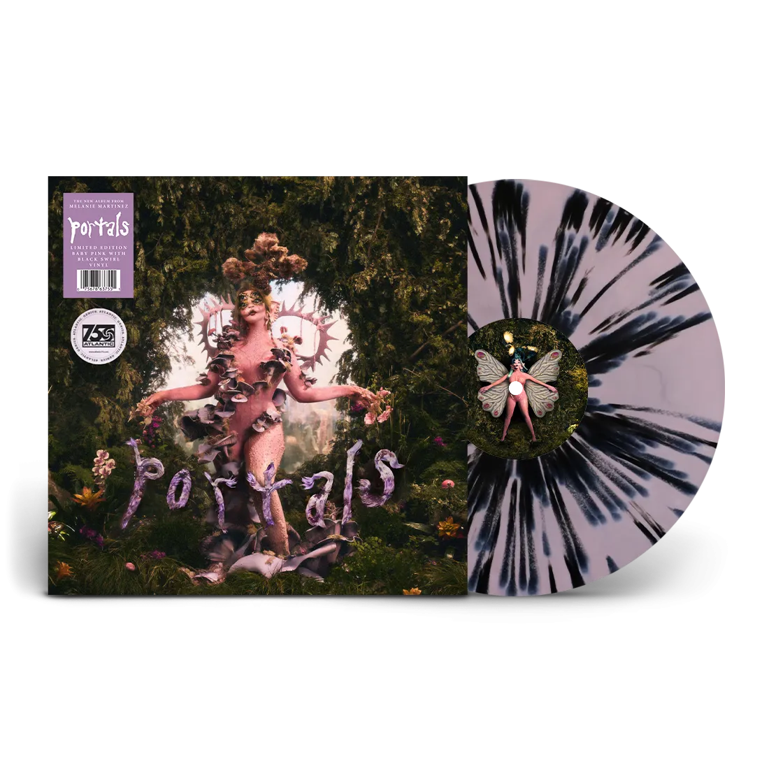 Portals Limited Edition Baby Pink with Black Swirl Vinyl