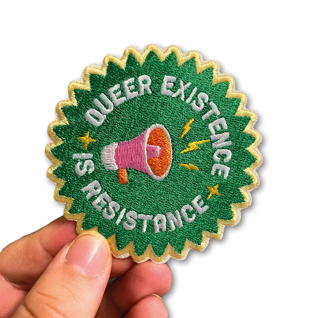 Queer Existence is Resistance Iron On Patch