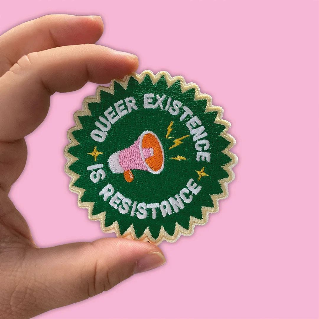 Queer Existence is Resistance Iron On Patch