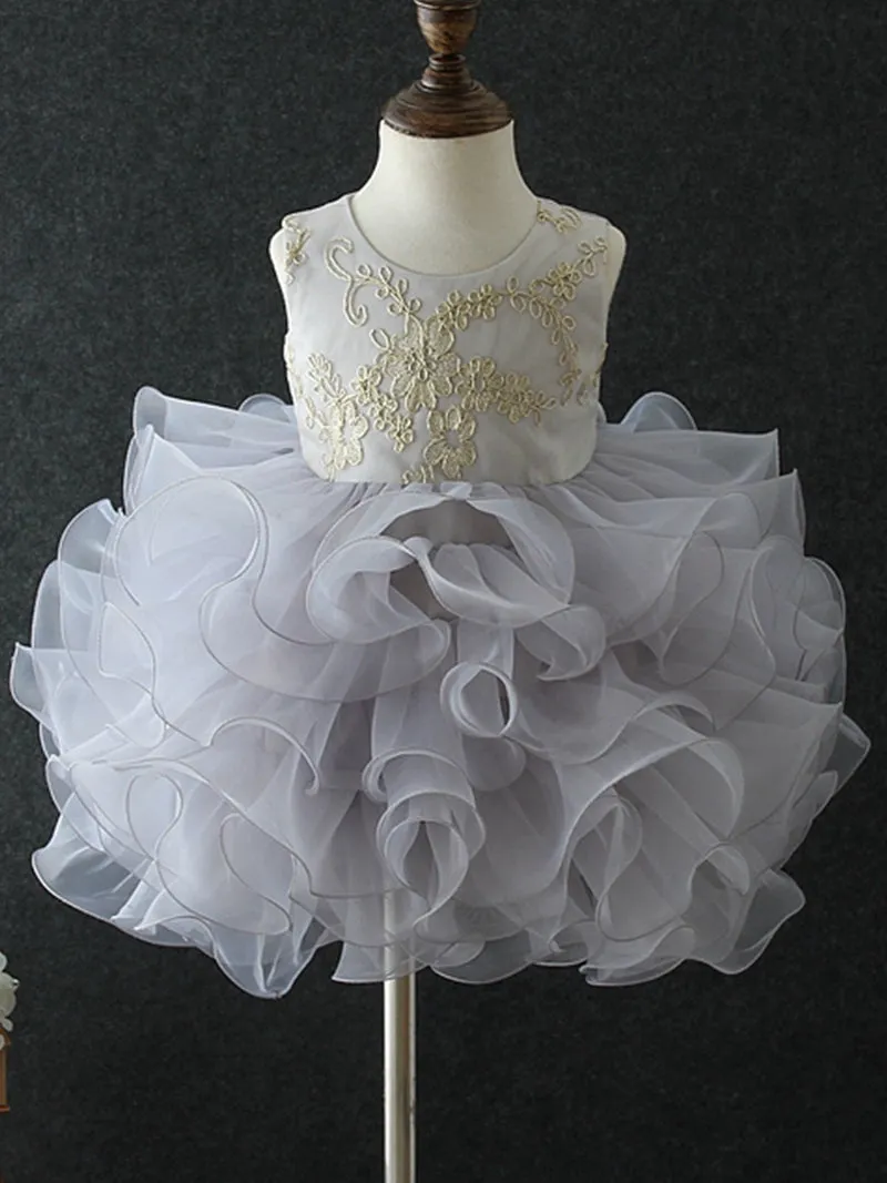 "Aria" Filigree Tiered Occasion Dress