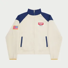 Racing Zip Sherpa Jacket (Navy)