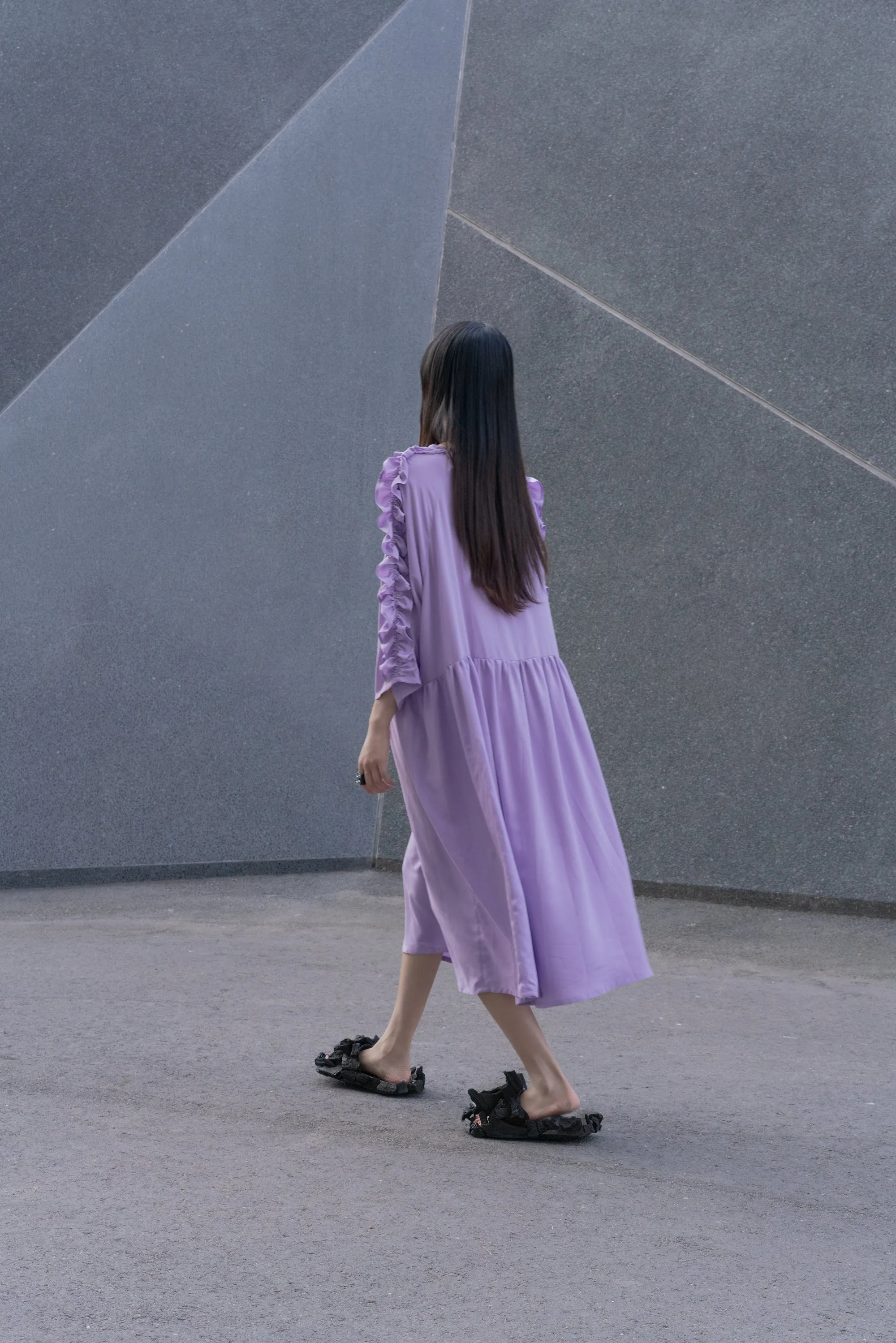 Ruffle Dress_LAVENDER