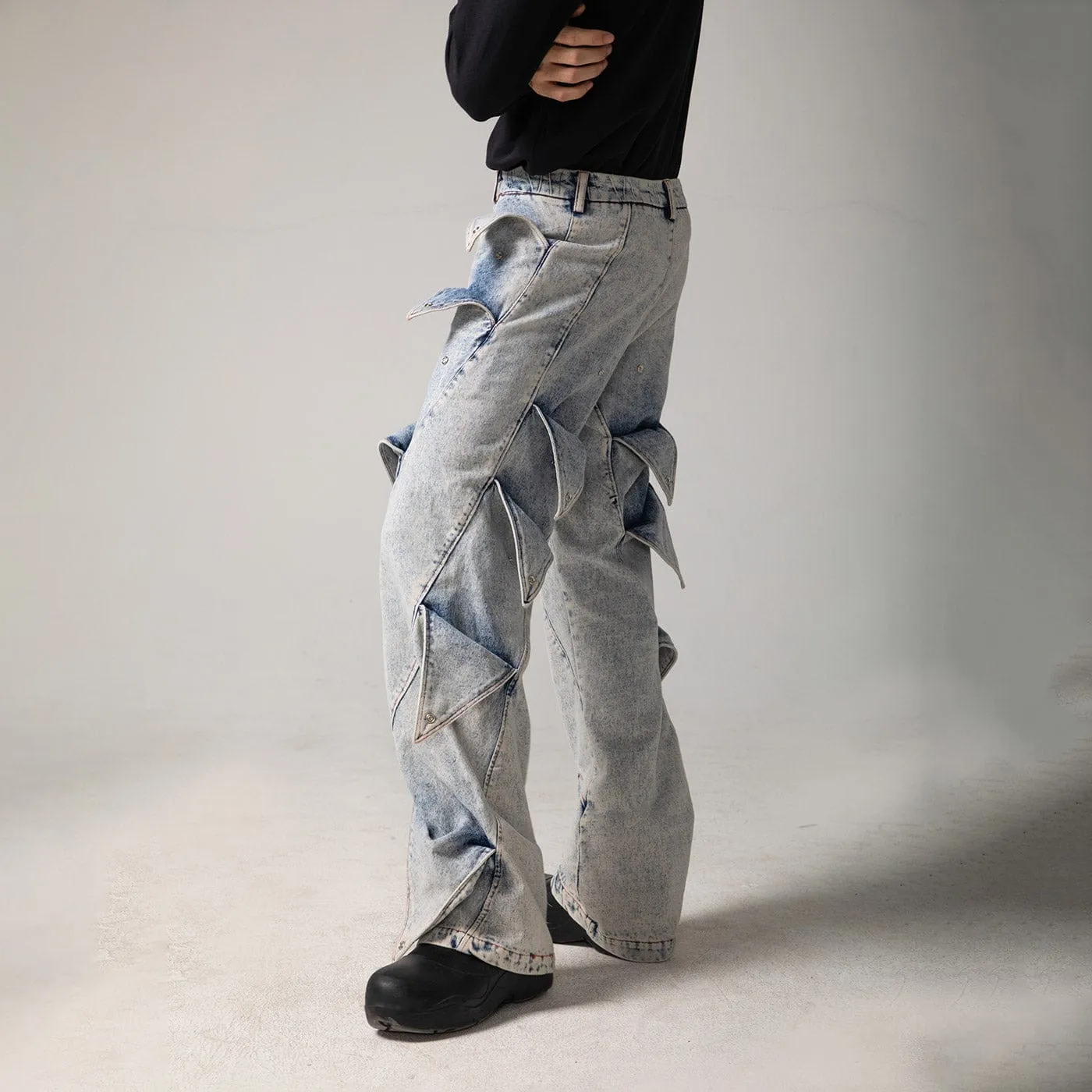 Shark Fin Denim Jeans