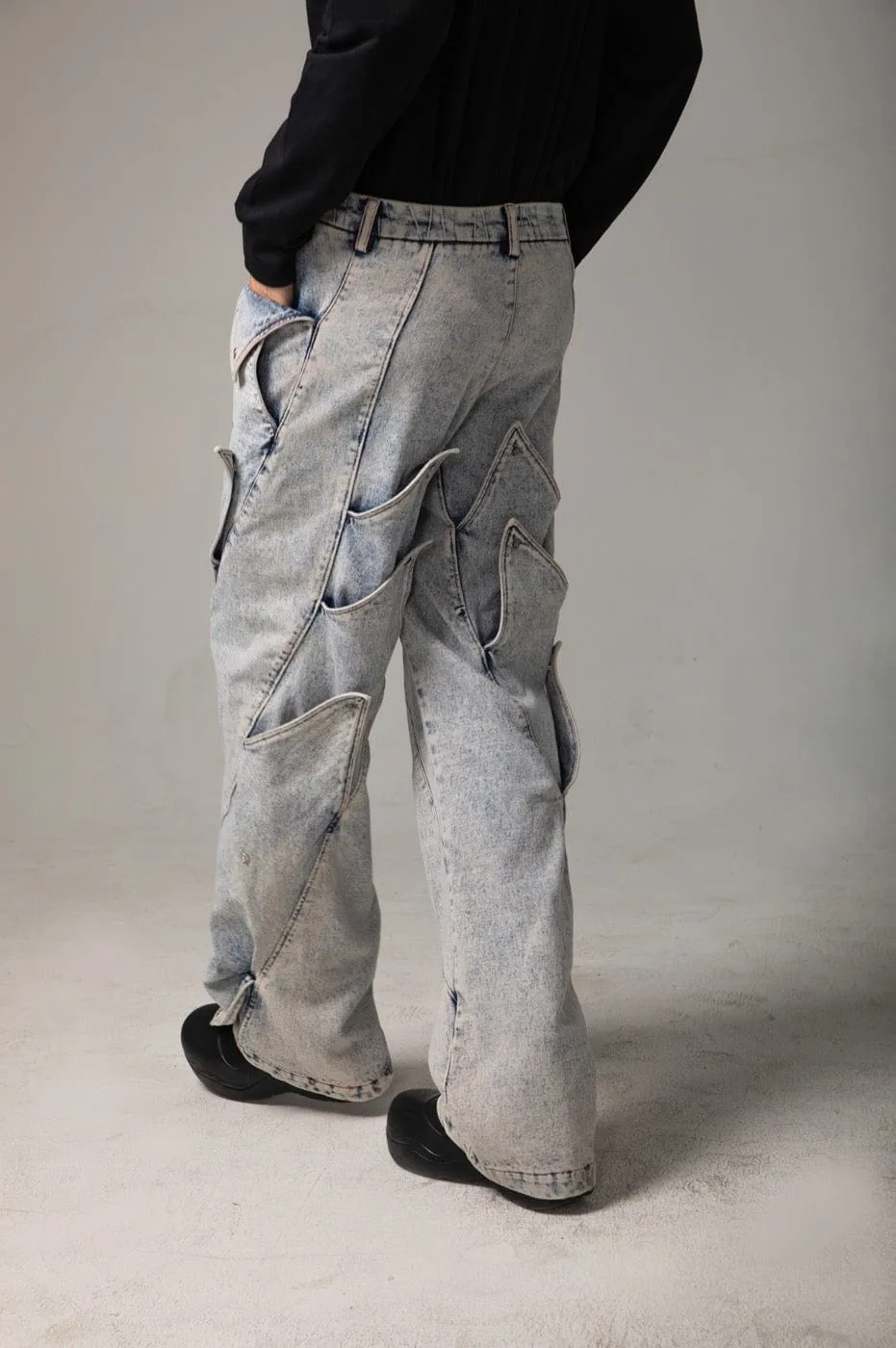 Shark Fin Denim Jeans