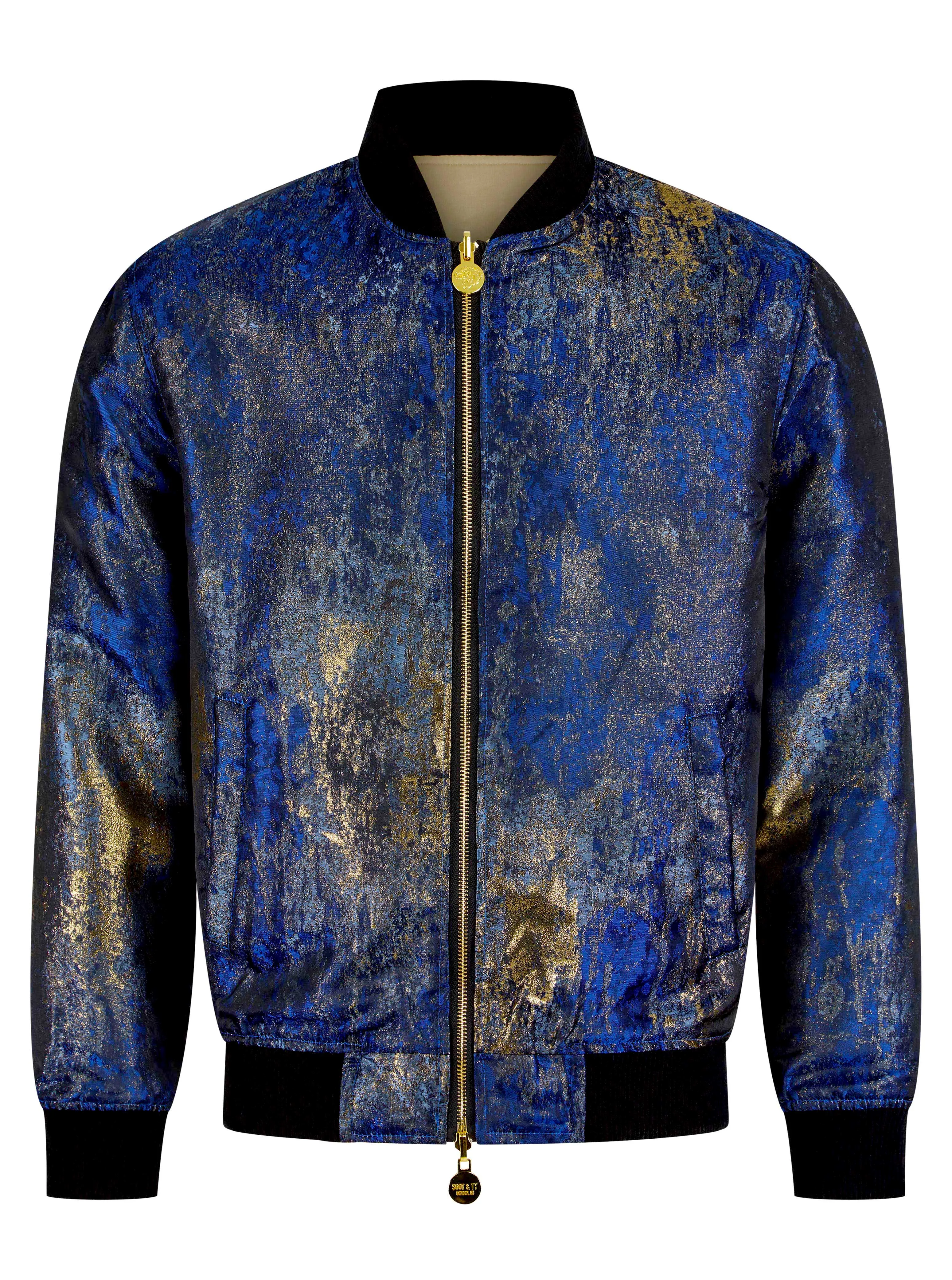 Soot and Ty Gold Reversible Bengal Tiger Sukajan Unisex Bomber Jacket