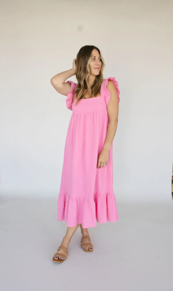 Spin Me Babydoll Maxi Dress - Final Sale