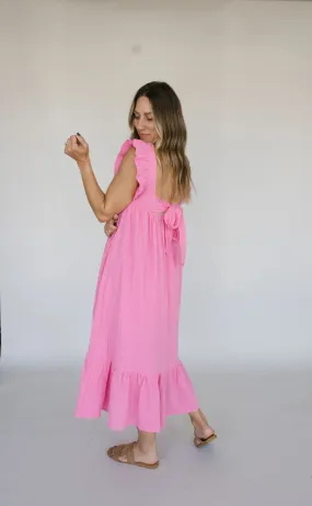 Spin Me Babydoll Maxi Dress - Final Sale