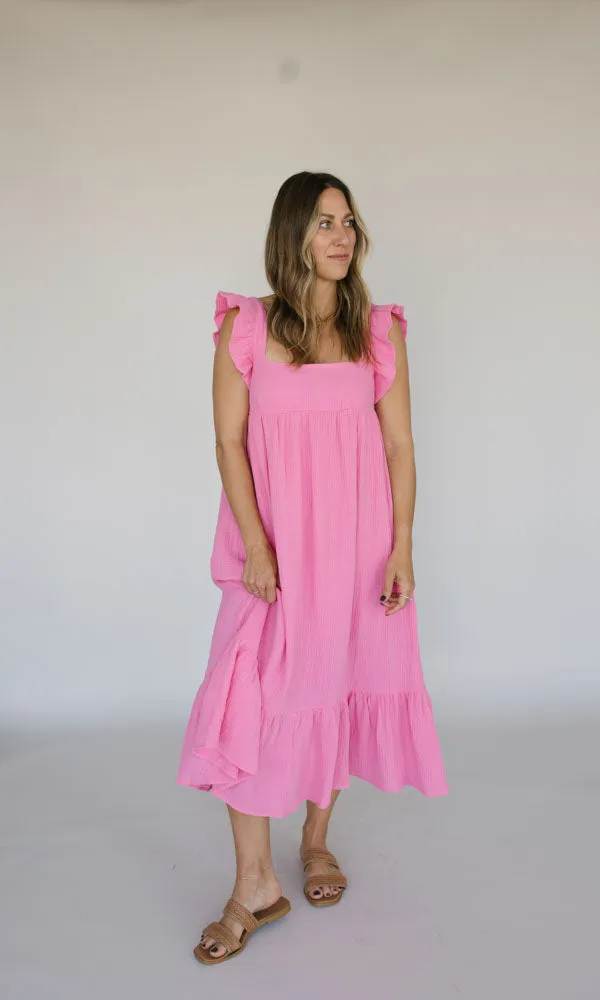 Spin Me Babydoll Maxi Dress - Final Sale