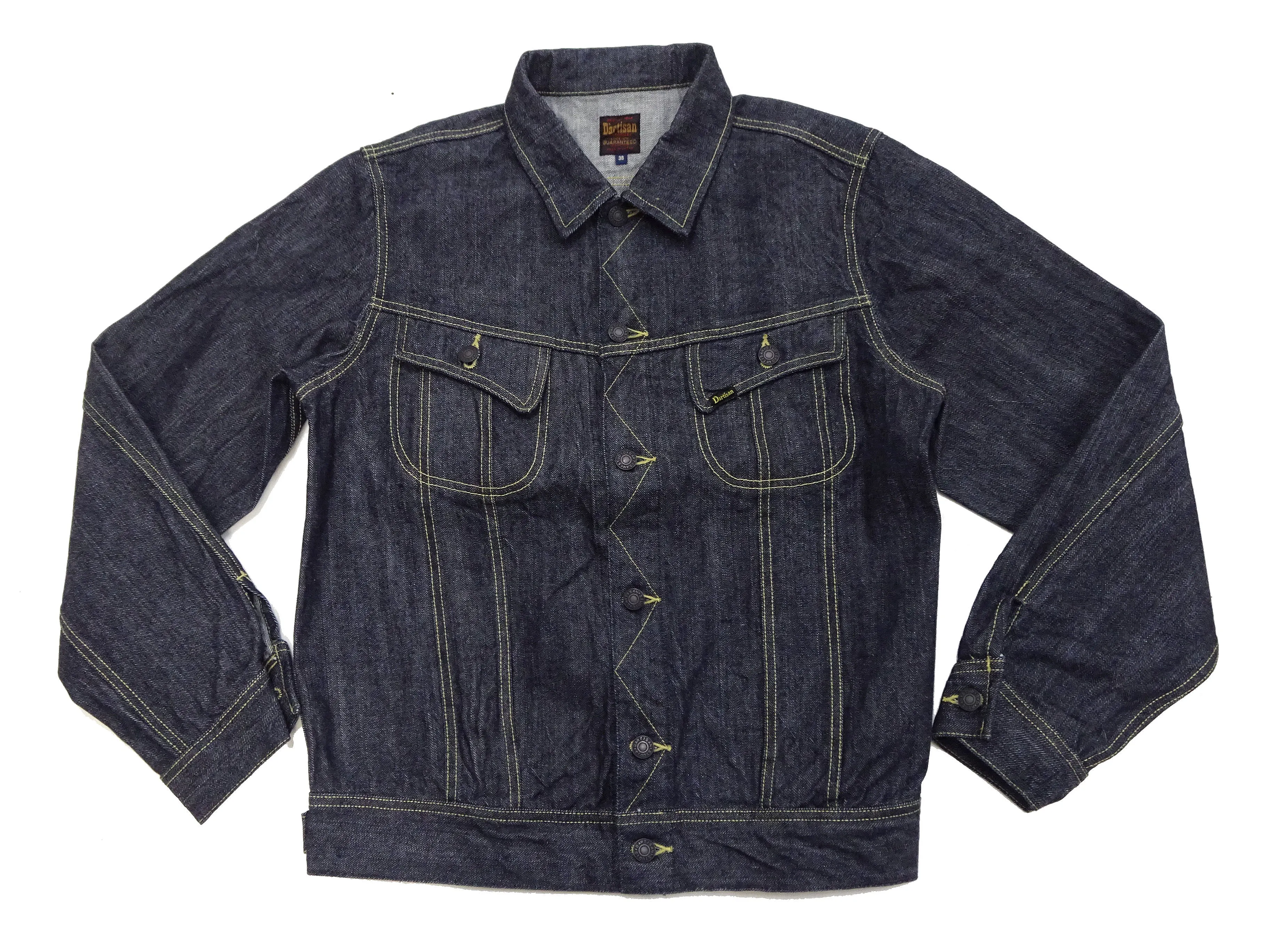 Studio D'artisan Denim Jacket 101-J Men's Reissue Lee Rider 101J Jean Jacket D4557 One-Wash Indigo Denim