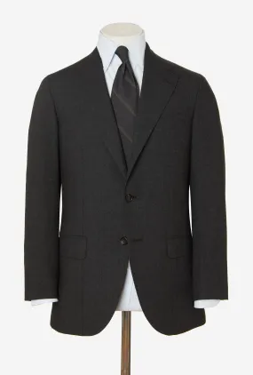 Suit Single Breasted Charcoal High-Twist Wool