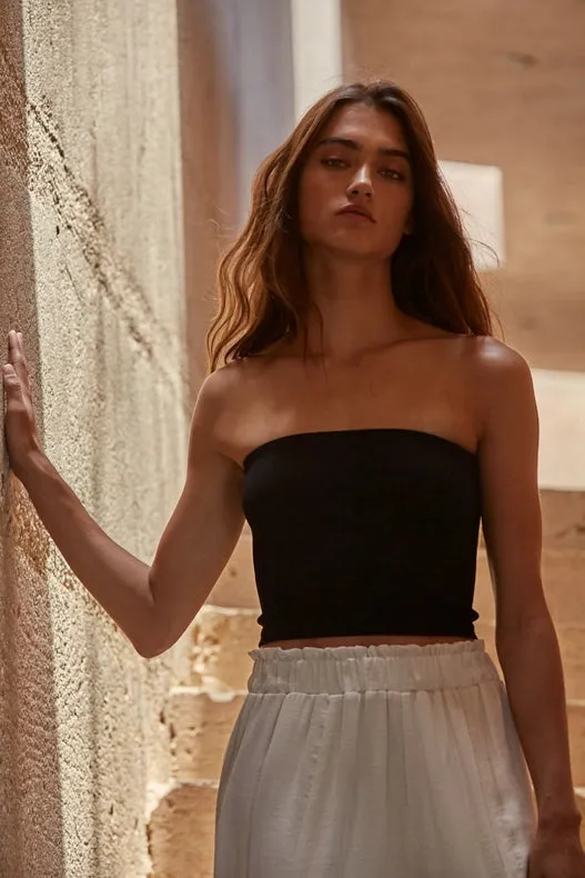 Sun-Kissed Tube Top Black