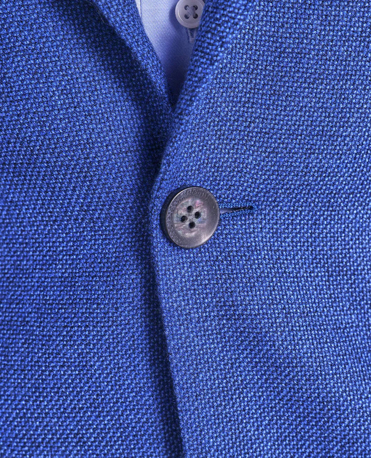 The George - Luxe Textured Soft Jacket - Blue