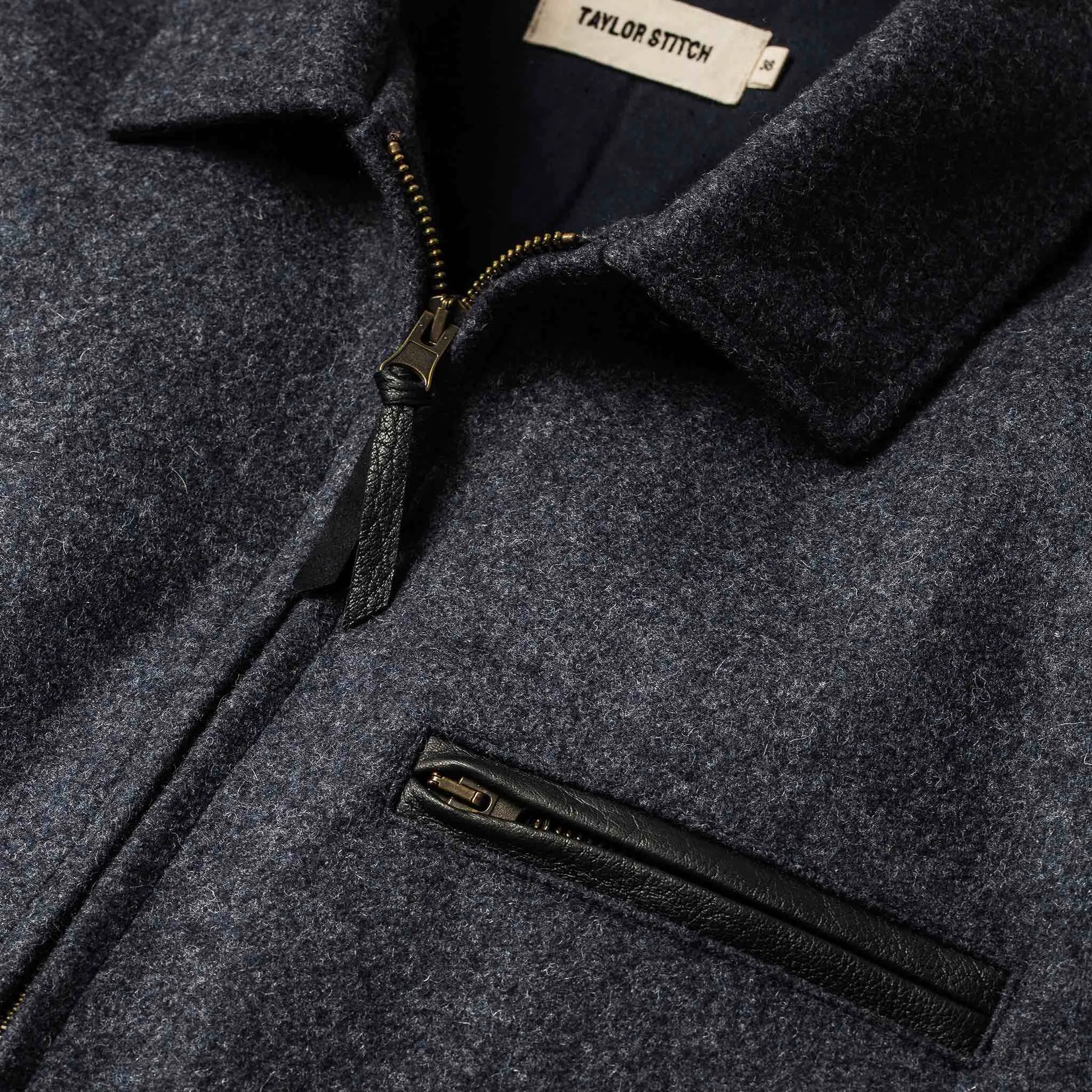 The Monterey Bomber in Navy Wool