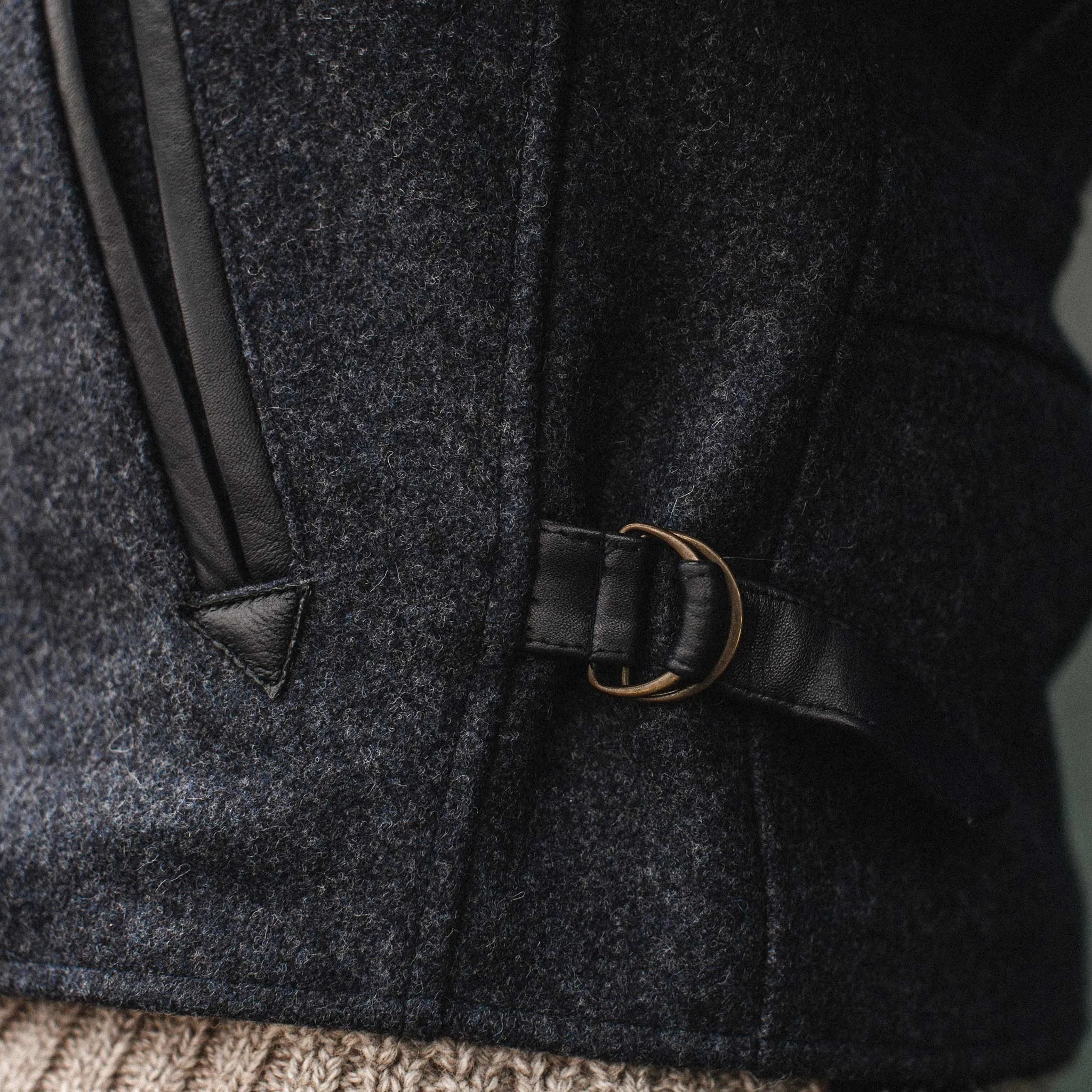 The Monterey Bomber in Navy Wool