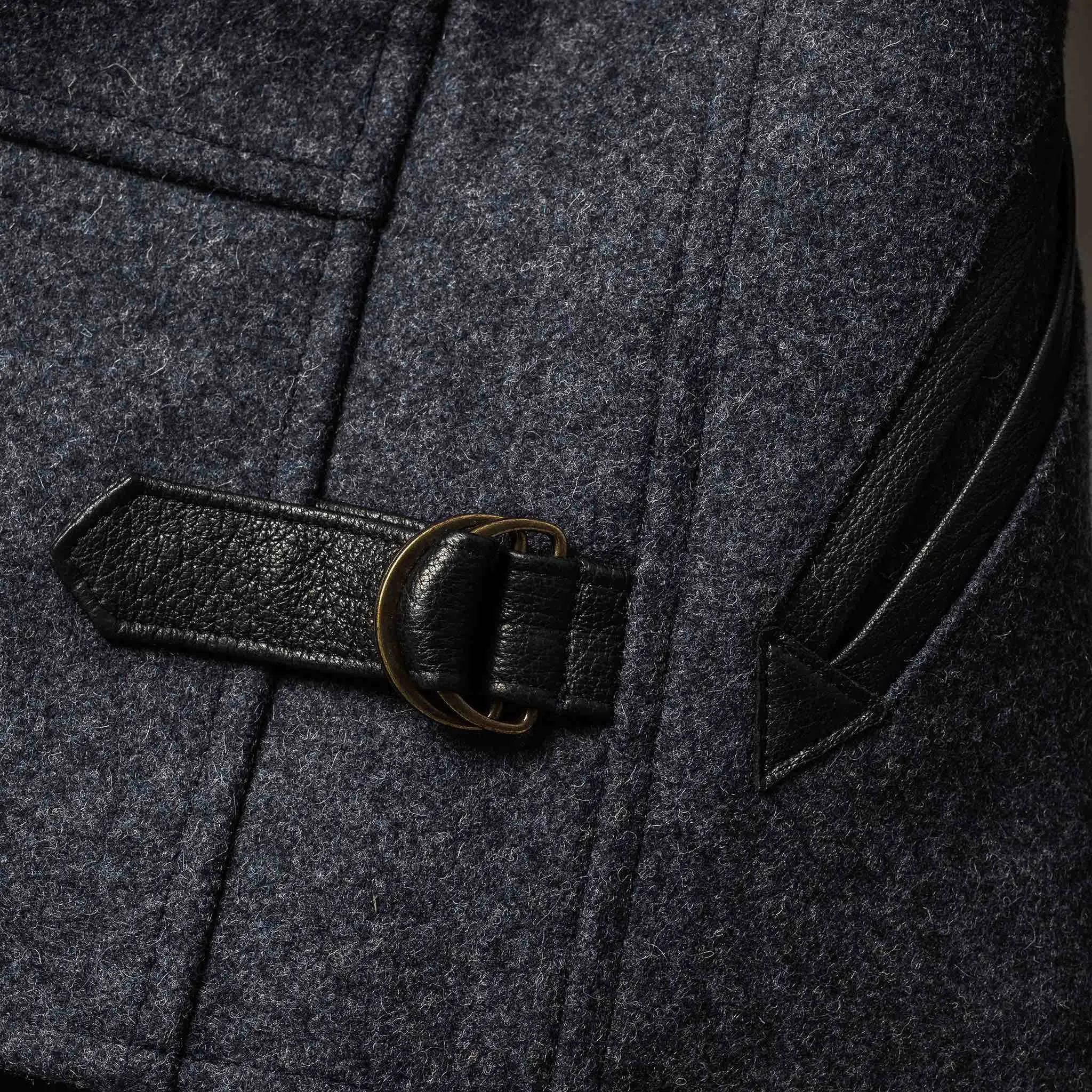 The Monterey Bomber in Navy Wool