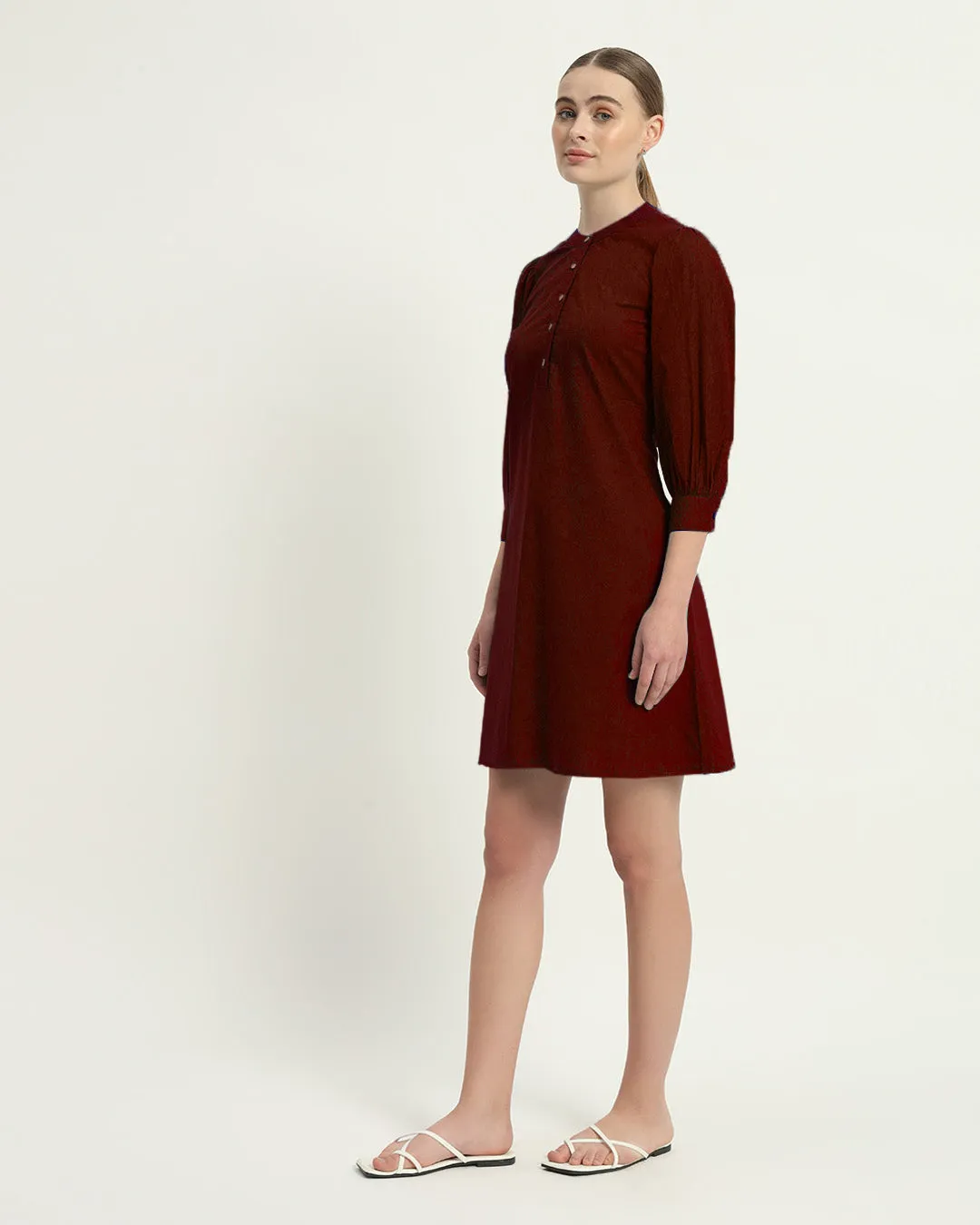 The Roslyn Rouge Cotton Dress