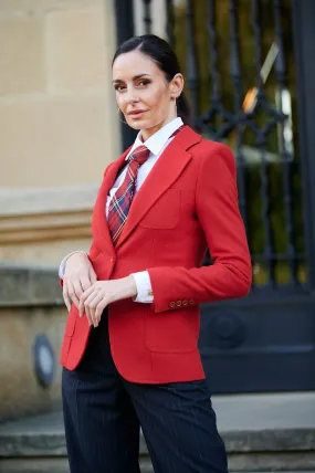 Timeless and elegant blazer EVELYN SLIM FIT RED