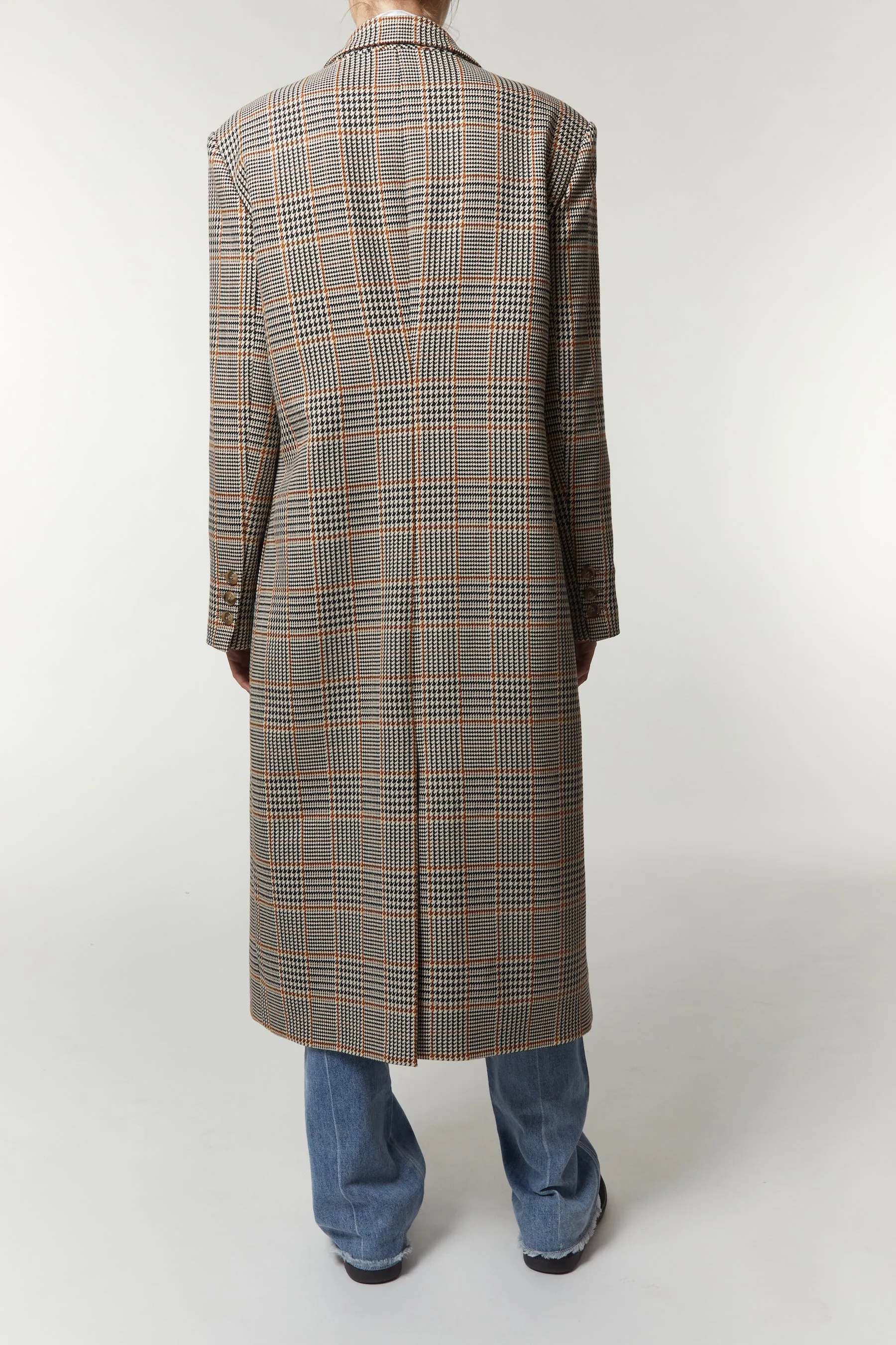 Toby Overcoat, Houndstooth Plaid