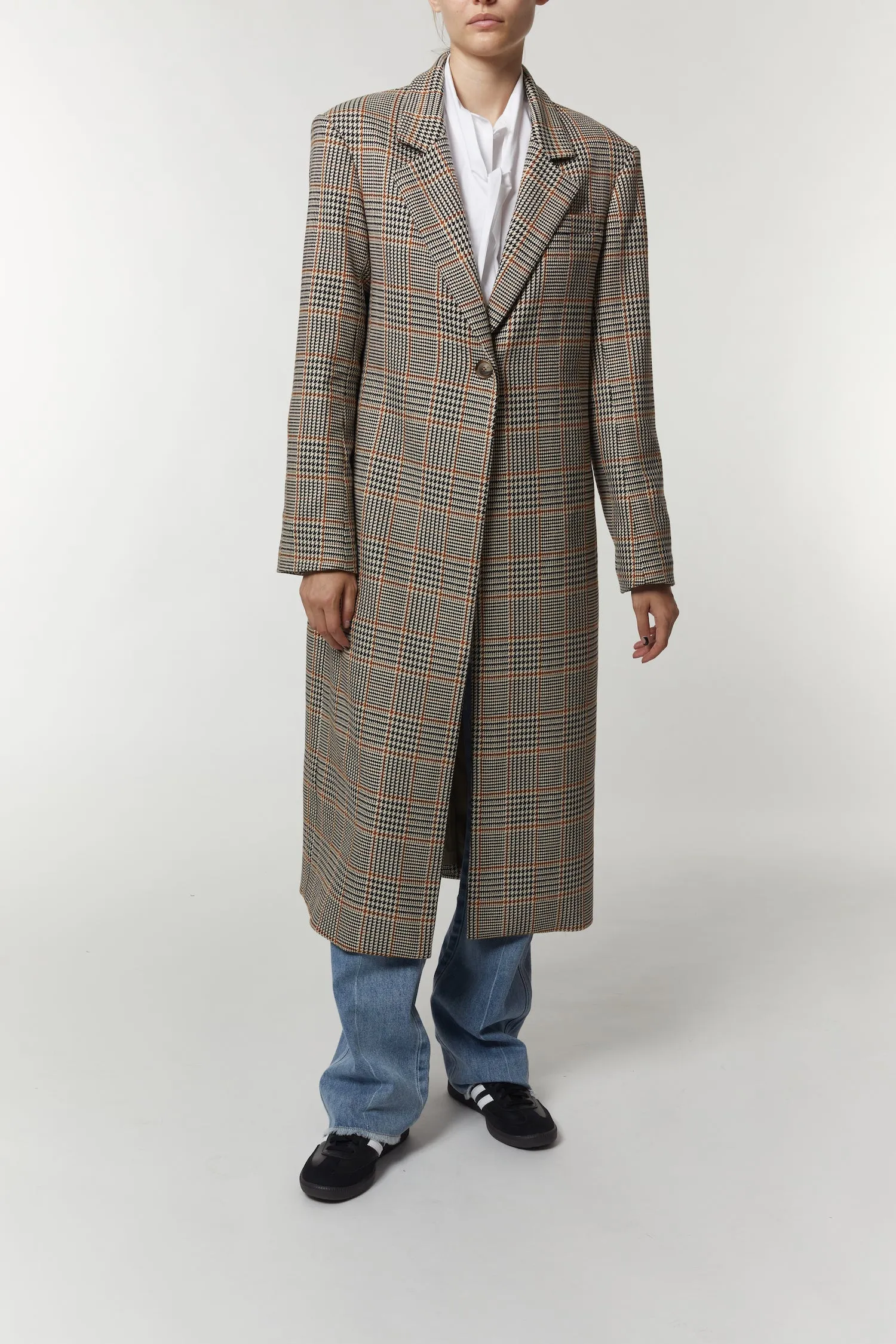 Toby Overcoat, Houndstooth Plaid