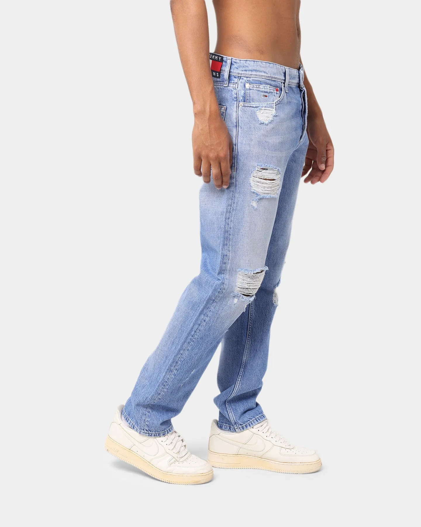 Tommy Jeans Ethan Relaxed Straight Leg Jeans Denim Light