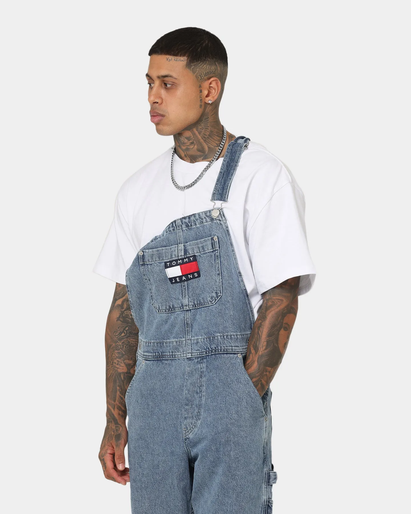 Tommy Jeans TJM Denim Dungaree Denim Light